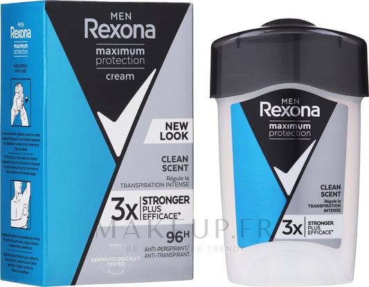 Rexona Men Maximum Protection Clean Scent Crème-Stick Anti-Transpirant 45 ml
