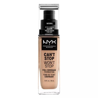 NYX Professional Makeup Can't Stop Won't Stop Fond de Teint Liquide – 12 Natural