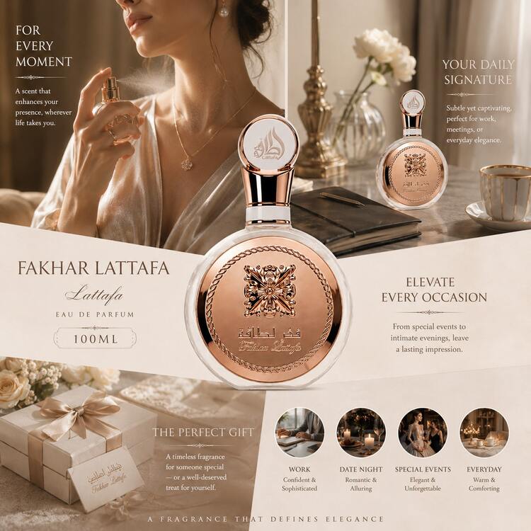 Fakhar Lattafa Women N Blanc Eau de Parfum 100 ml