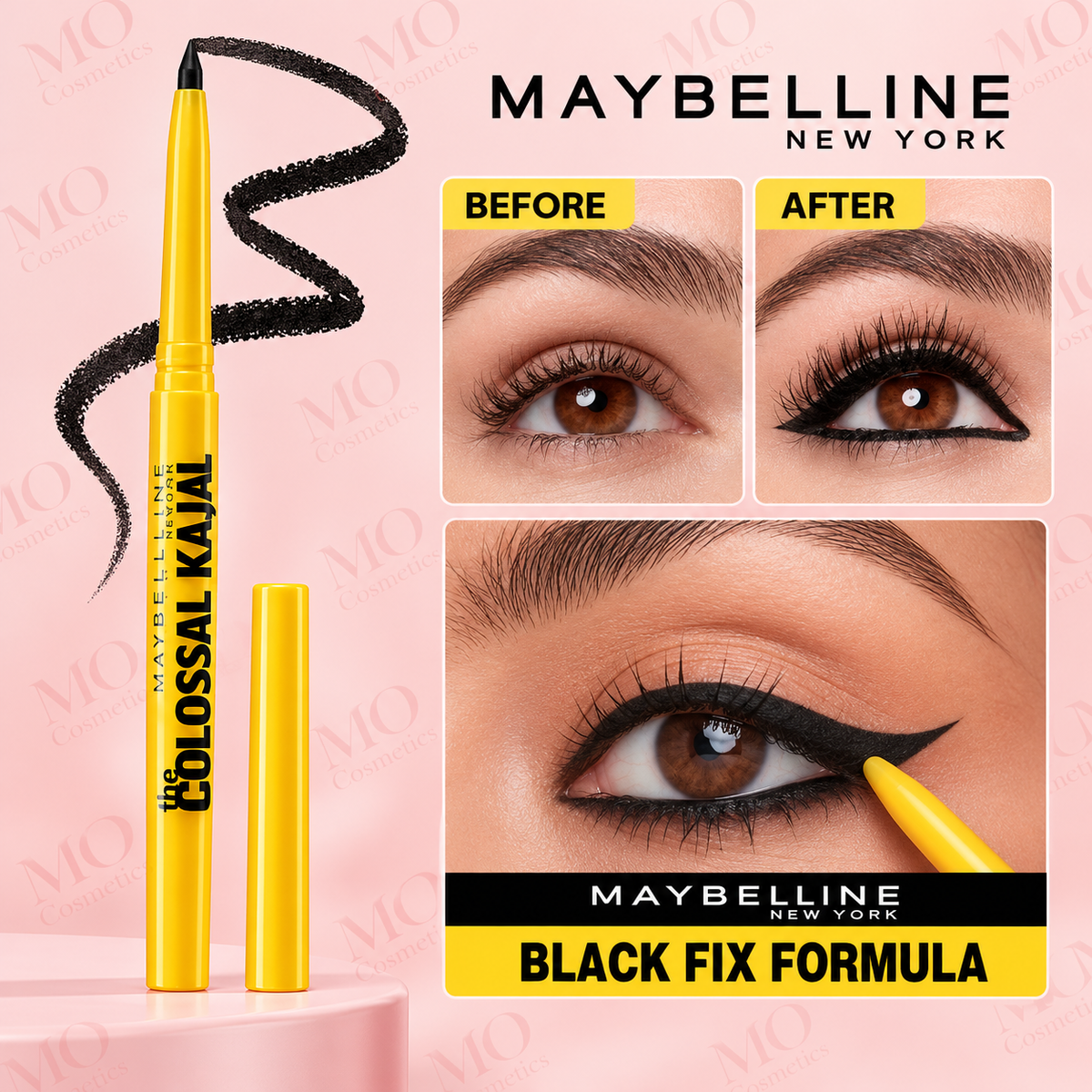 MAYBELLINE EYE PENCIL COLOSSAL KAJAL REGULAR BLACK