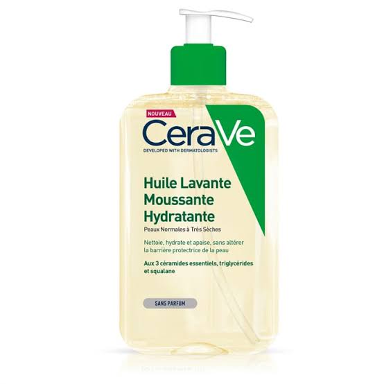 CERAVE HUILE LAVANTE MOUSSANTE HYDRATANTE