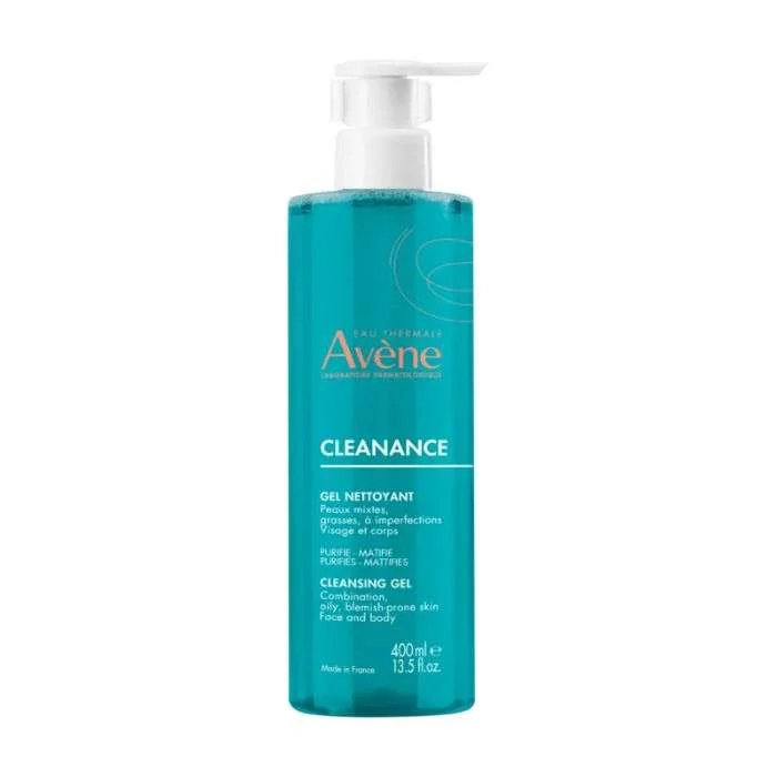 AVENE CLEANANCE GEL NETTOYANT CLEANSING GEL FOR OILY/ACNE-PRONE SKIN 400ml