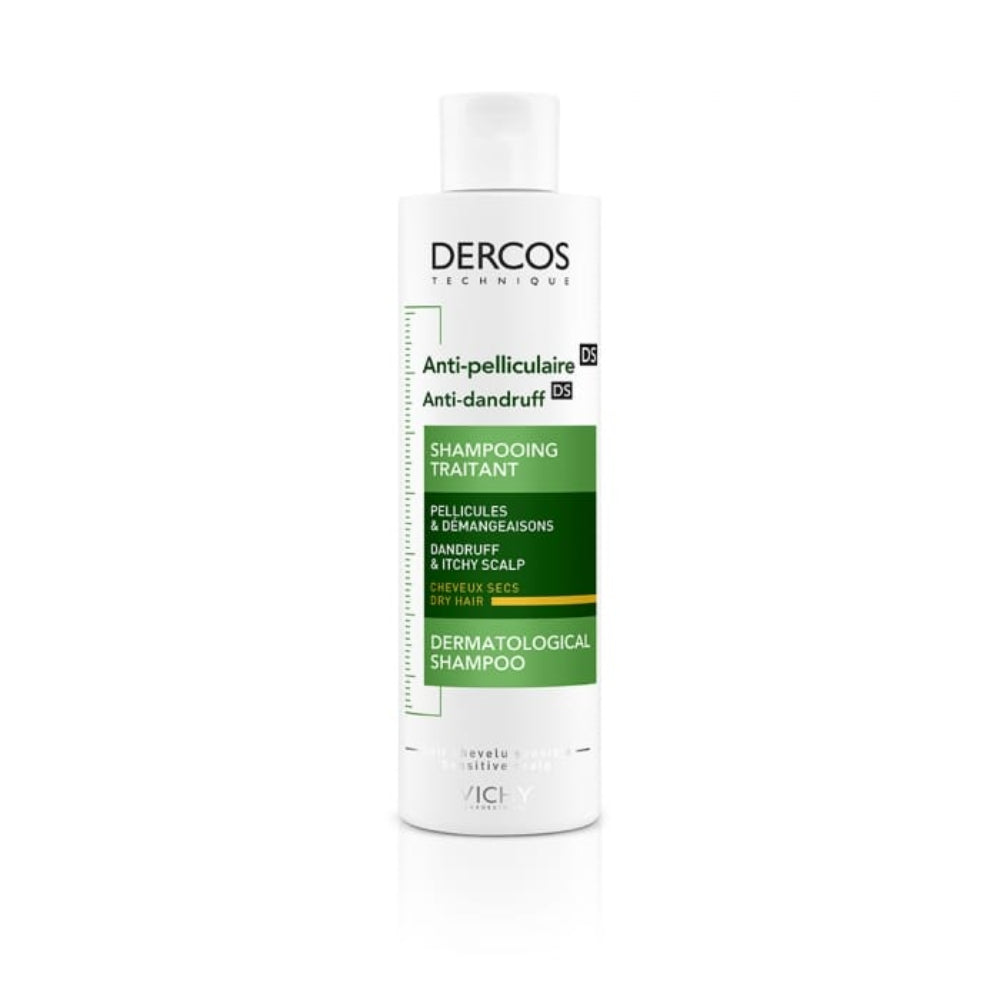 VICHY DERCOS ANTI-PELLICULAIRE SHAMPOOING TRAITANT CHEVEUX SECS