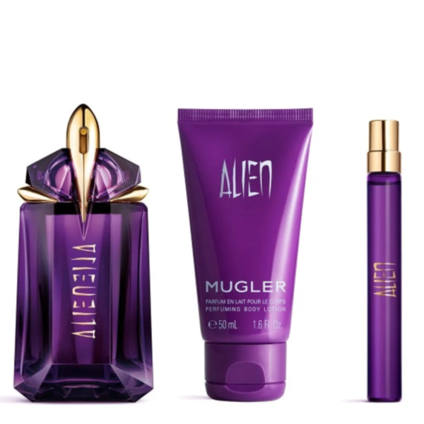 MUGLER ALIEN COFFRET EAU DE PARFUM + BODY LOTION + VOYAGE SPRAY_