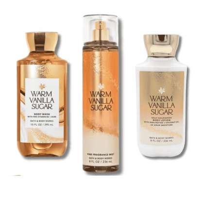 Bath & Body Works Warm Vanilla Sugar Coffret 3 pièces