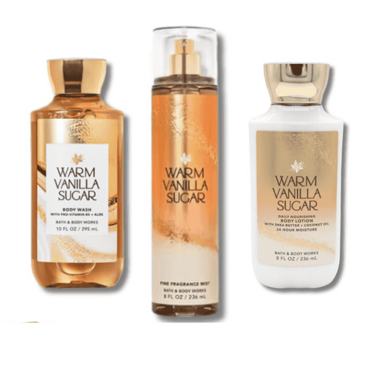 BATH&BODY WORKS WARM VANILLA SUGAR PACK 3PCS
