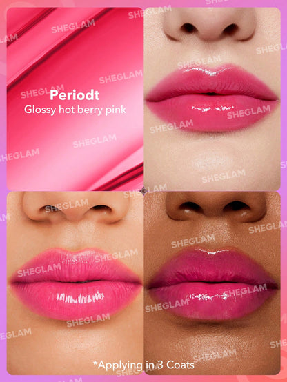 SHEGLAM Mirror Kiss High-Shine Lipstick – Periodt