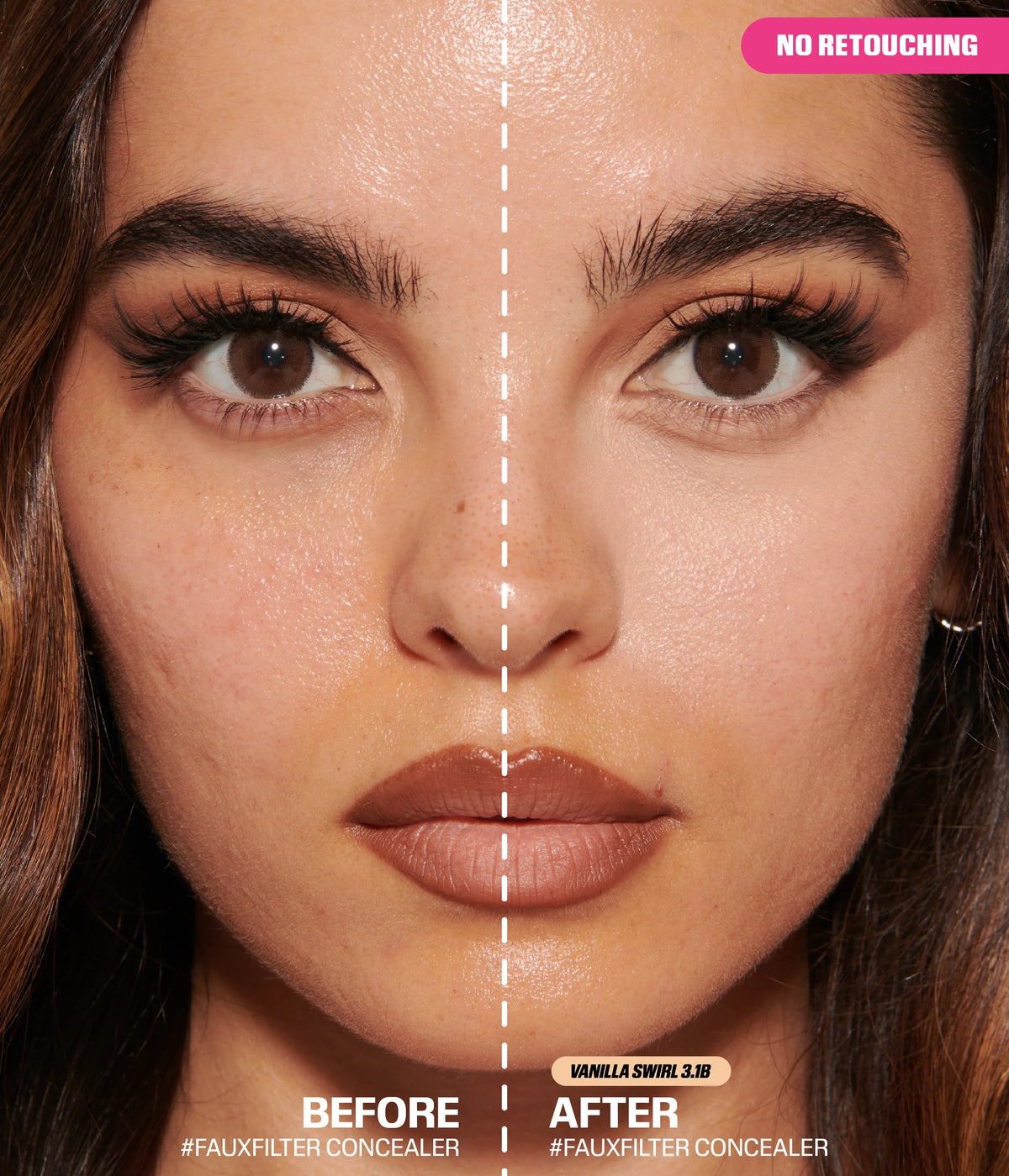 Swatch anticernes Huda Beauty Vanilla Swirl