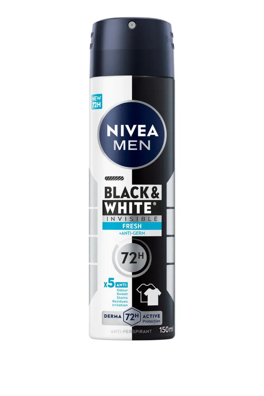 Nivea Black & White Invisible Fresh Déodorant 150 ml
