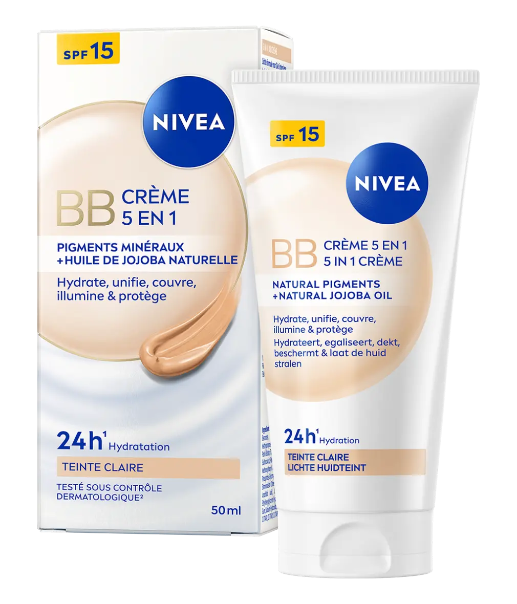 Nivea BB Crème 5 en 1 Soin de Jour Teinte Claire 50 ml