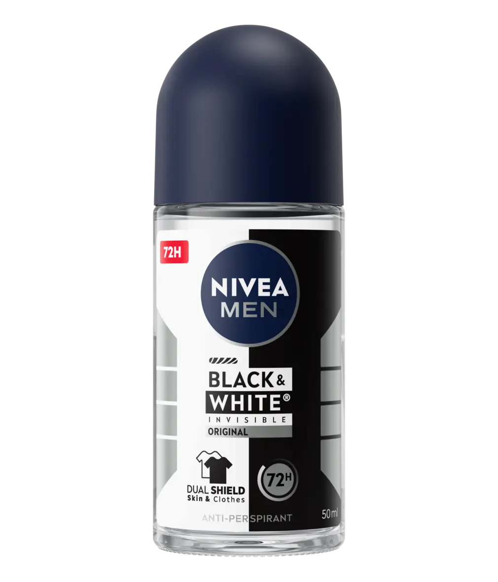 Nivea Men Black & White Invisible 72h Roll-On 50 ml
