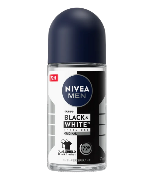 Nivea Men Black & White Invisible 72h Roll-On 50 ml