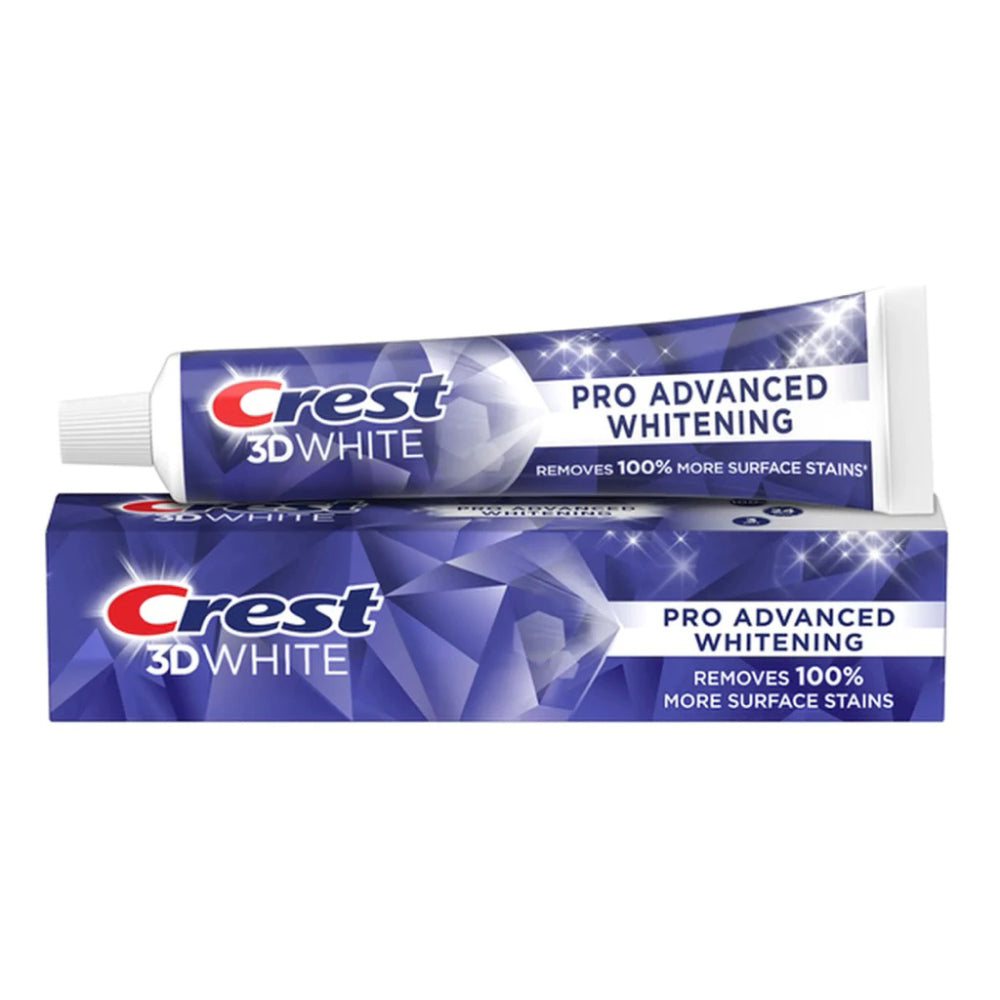 Crest 3D White Pro Advanced Whitening 147 g – tube et boîte
