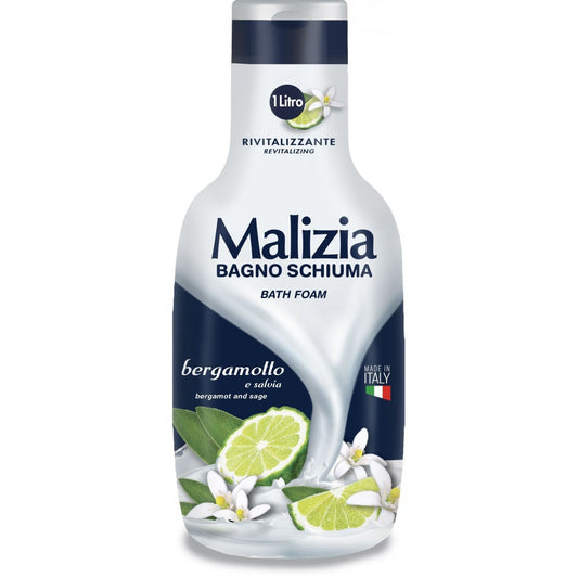 Malizia Gel Douche Bergamote Sauge 1 L