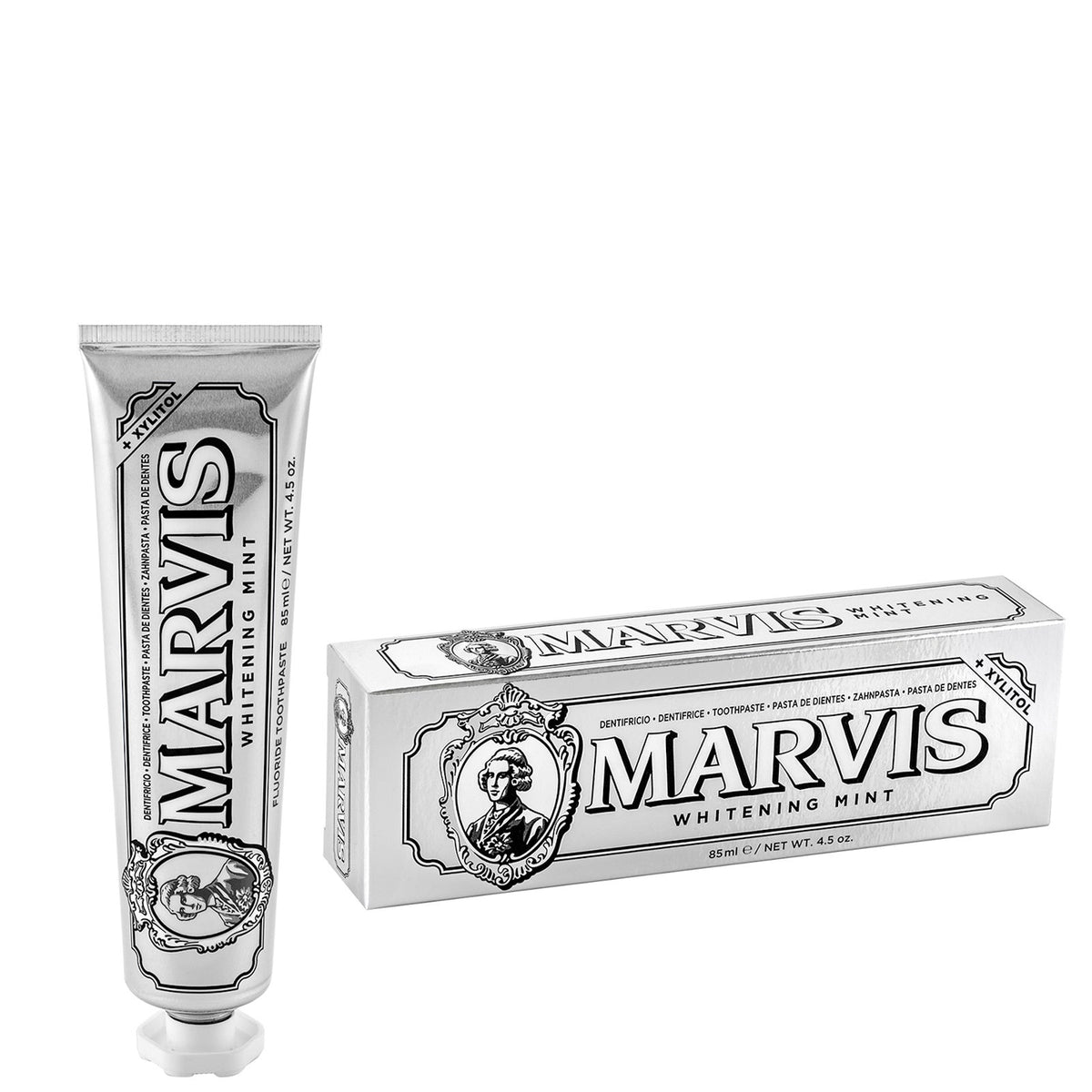 Marvis Whitening Mint 85 ml – tube et boîte