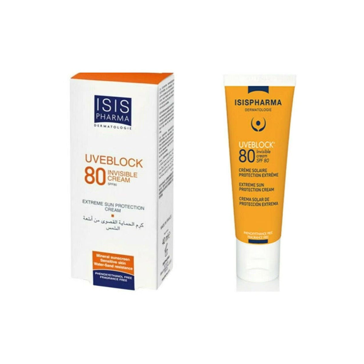 Isispharma Uveblock 80 Invisible SPF80 40 ml
