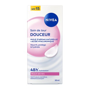 Nivea Soin de Jour Nourrissant 24h SPF 15 Peaux Sèches 50 ml