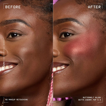 Swatch NYX Buttermelt Blush Butta Cherry Pop