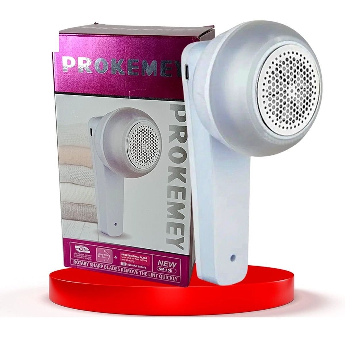 Prokemey KM-158 rasoir anti-bouloches rechargeable