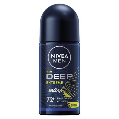 Nivea Men Deep Black Carbon Roll-On – 50 ml