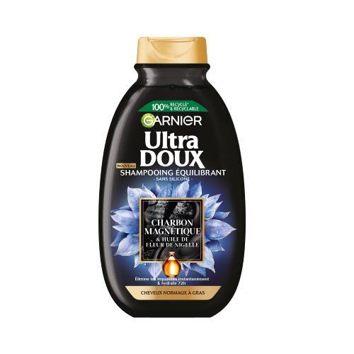 Garnier Ultra Doux Shampooing Charbon Noir 400 ml
