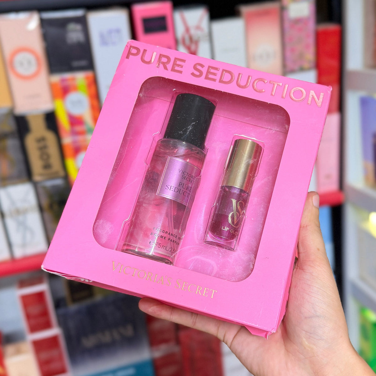 Coffret Victoria's Secret Pure Seduction Mini Mist & Lip Set
